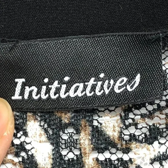 Initiatives Brown Abstract Patterned Robe Cardigan size M - Picture 3 of 15